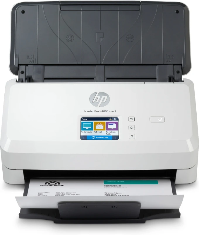 Image of HP ScanJet Pro N4000 snw1 Sheet-fed scanner 600 x 600 DPI A4 Black. Wh