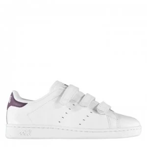 Image of Lonsdale Leyton Ladies Trainers - White/Purple