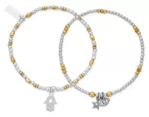 Image of ChloBo GMBSETPRO Gold and Silver Mixed Metal Protection Set Jewellery