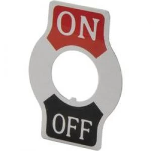 Image of Label Print motif OFFON SCI Indicator Plate ONOFF