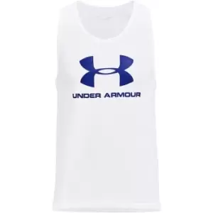 Image of Under Armour M Sportstyle Logo Tank - White