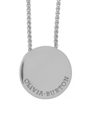 Image of Ladies Olivia Burton Silver Plated Disc Necklace OBJ16ENN03