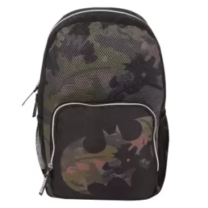 Image of Batman Girls Camo Backpack (One Size) (Green/Black)