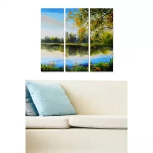 Image of MDF184962911 Multicolor Decorative MDF Painting (3 Pieces)