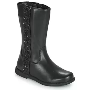 Image of Geox SHAWNTEL Girls Childrens High Boots in Black. Sizes available:10 kid,11 kid,11.5 kid,12 kid,13 kid,1 kid,1.5 kid,2.5