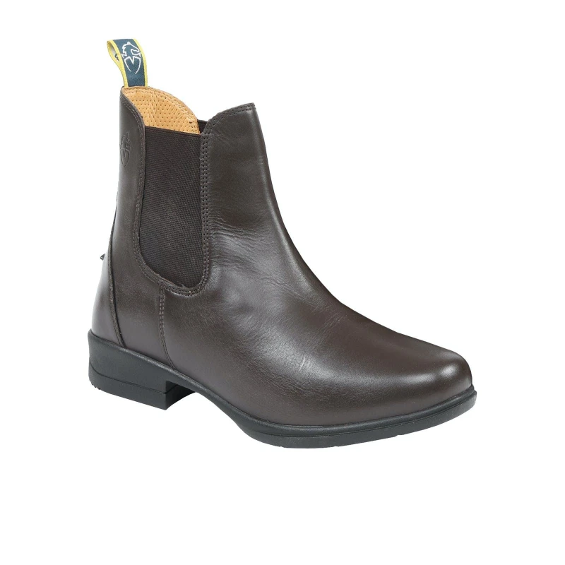 Image of Moretta Womens Lucilla Leather Jodhpur Boots in Brown Size: 4 Brown Female 4