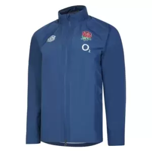 Image of Umbro England Rugby Rain Jacket Adults - Blue