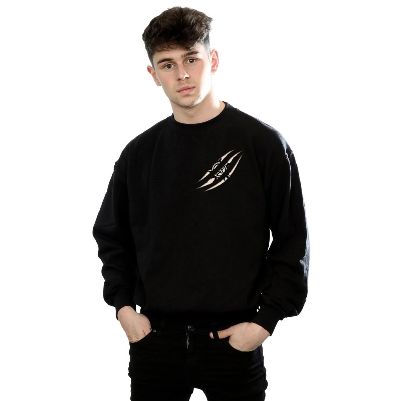 Image of Supernatural Supernatural Men Symbol Scratch Sweatshirt in Black Size: Small Black S Male 5057245670913