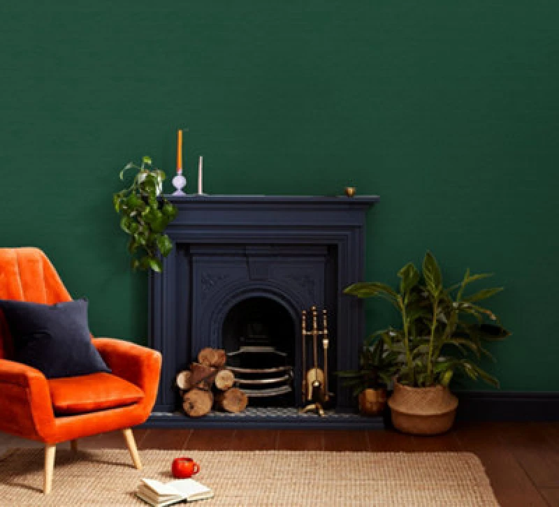 Image of Envy Stitch Please Jungle Green Textured Plain Wallpaper