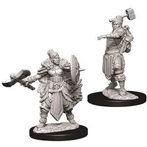Image of Dungeons & Dragons Nolzur's Marvelous Unpainted Miniatures - Female Half-Orc Barbarian