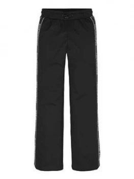 Image of Calvin Klein Jeans Girls Logo Side Tape Pant - Black