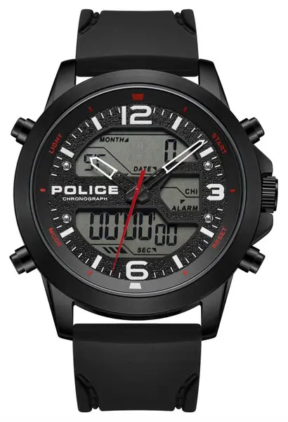 Image of Police PEWJP2194701 RIG Hybrid Chronograph (47mm) Black Dial Watch