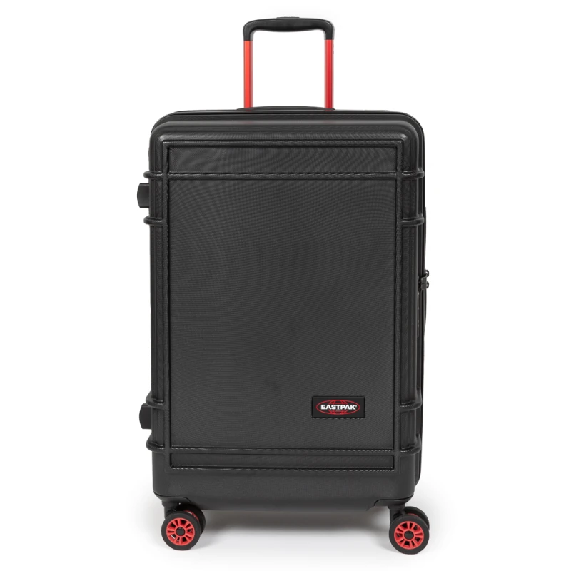 Image of Eastpak Large Trolley Spinner Suitcase - Resist'r Zip Large Trolley Spinner Suitcase - Resist'r Zip - 78(h) x50(w) x 29(d) cm - Black - Ek0a5blq008 Bl