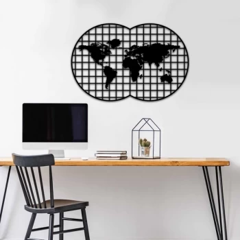 Image of MT - 020 Black Decorative Metal Wall Accessory