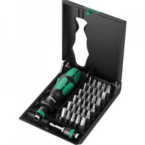 Image of Wera Kraftform Kompakt 71 Security 05057111001 Bit set 32 Piece Allen BO, Spanner, TORX BO, TORQ, Tri-Wing, Square socket