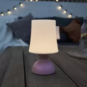 Image of Colmar LED Pink Indoor and Outdoor Battery Operated Touch Table Lamp