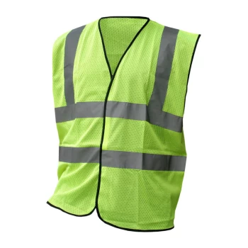 Image of HIVIS MESH VEST SATURN YELLOW SML - Hi Vis - Beeswift