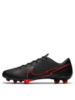 Image of Nike Mens Mercurial Vapor 13 Academy Firm Ground Football Boot, Black/Grey, Size 7, Men