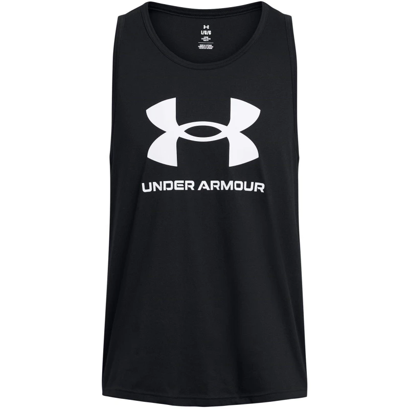 Image of Under Armour Mens Sportstyle Logo Vest Black/White male S