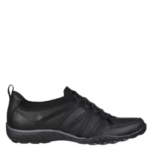 Image of Skechers Microleather Collar Knit Bungee - Black