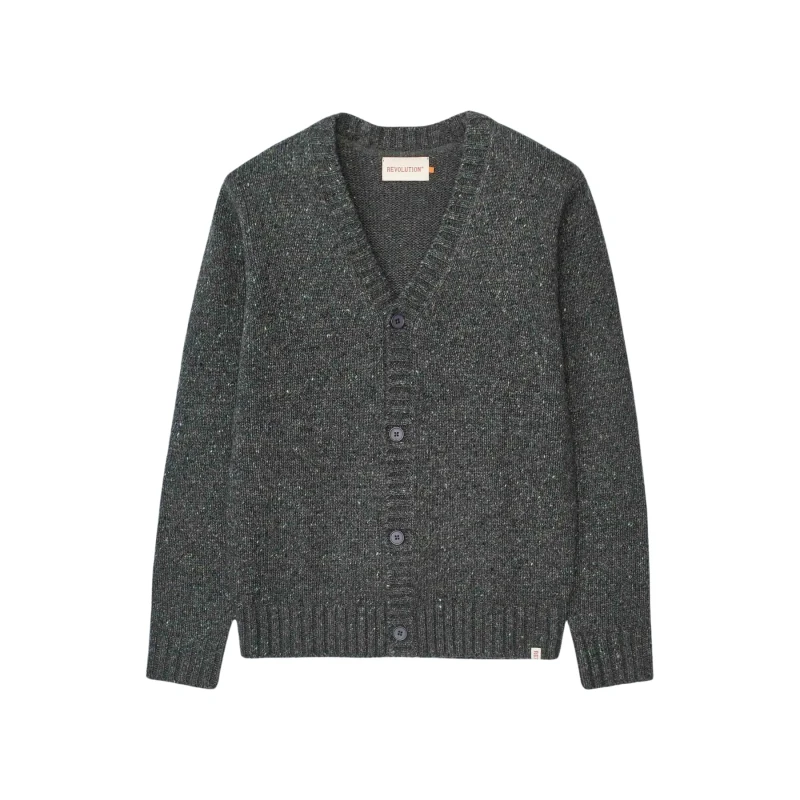 Image of Revolution Knitted cardigan Revolution Noir Male M
