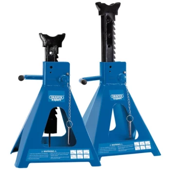 Image of Draper Expert 1815 Pair of Pneumatic Rise Ratcheting Axle Stands (...