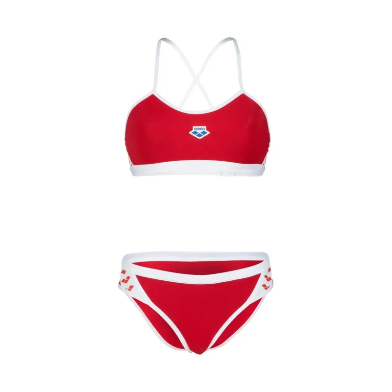 Image of 2 Piece swimsuit For Her Arena Icons Cross SO Rouge Female 30