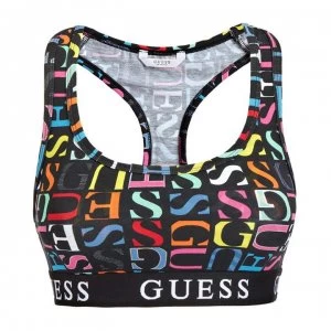 Image of Guess Logo Bralette - F76E Navy