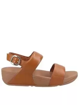 Image of FitFlop Fitflop Lulu Leather Back-strap Sandals, Tan, Size 7, Women