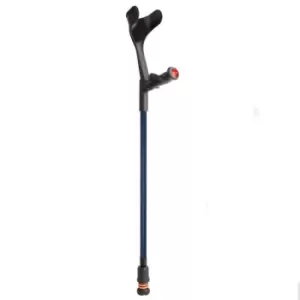 Image of Open Cuff Comfort Grip Fixed Crutch - Blue (Single Left)