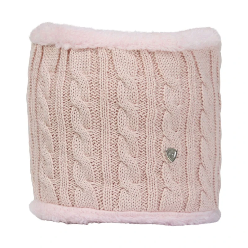 Image of Hy Knitted Beige Snood in Light Pink Light Pink Unisex One Size