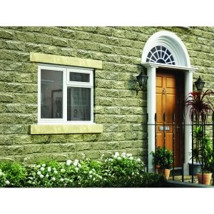 Image of Wickes White Timber Casement Window - LH Side Hung and Top Hung 1195 x 1195mm