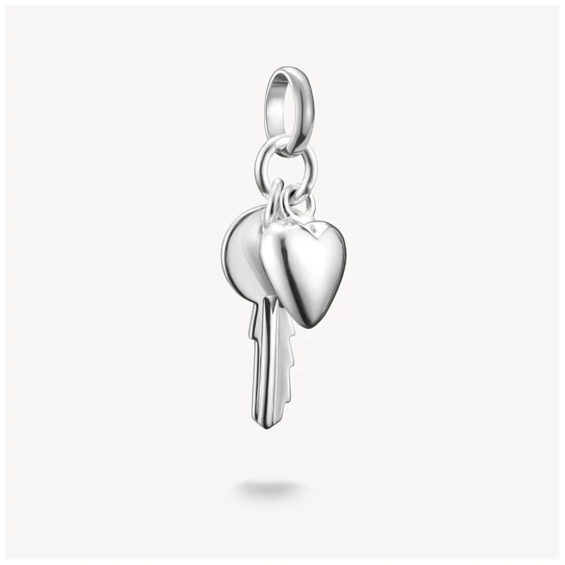 Image of Thomas Sabo CC1233-001-21 Silver Key with Heart Charm Jewellery