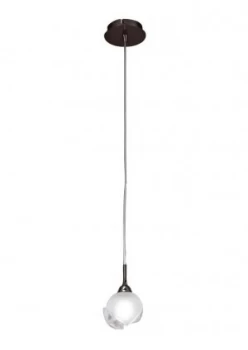 Image of Ceiling Pendant 1 Light G9, Black Chrome
