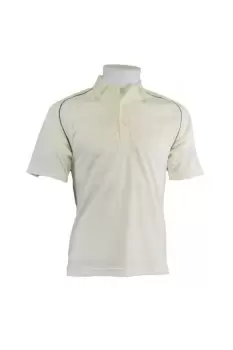 Image of Contrast Piping Cricket Shirt