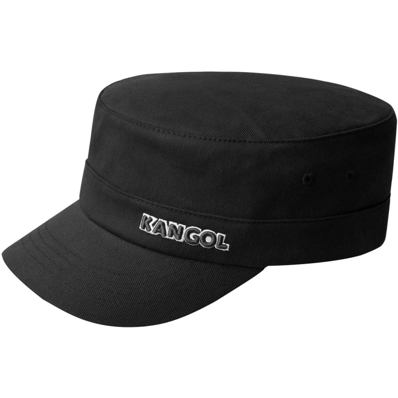 Image of Kangol Adults Twill Army Cap Black unisex Sml/Med