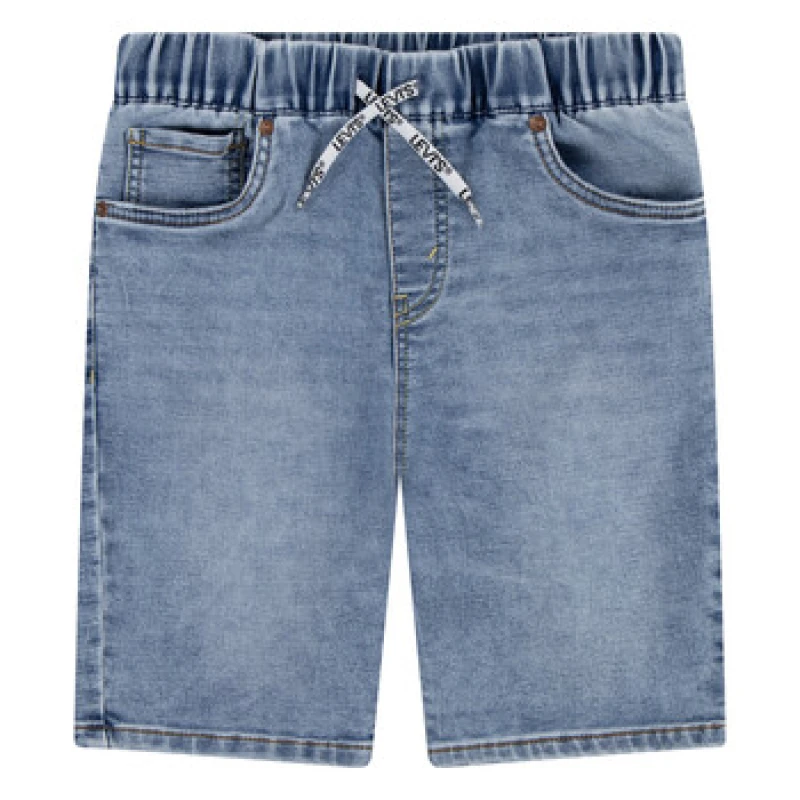 Image of Levis SKINNY PULL-ON DOBBY SHORT boys's Children's shorts in Blue