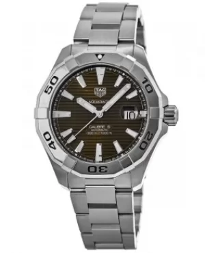 Image of Tag Heuer Aquaracer 300M Automatic Brown Dial Steel Mens Watch WAY2018.BA0927 WAY2018.BA0927