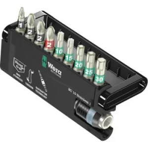 Image of Wera BC 10/9 05071110001 Bit set 10 Piece Slot, Phillips, Pozidriv, TORX socket