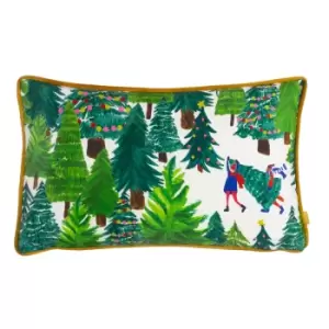 Image of Christmas Together Tree Day Cushion Multi / 30 x 50cm / Polyester Filled