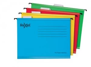 Image of Rexel Classic Suspension Files A4 Assorted PK10