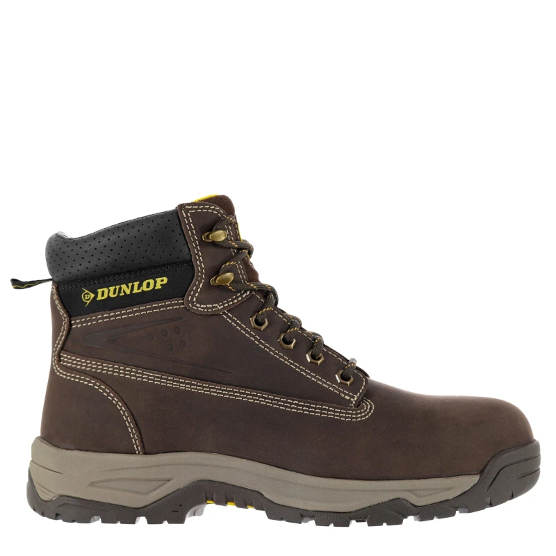 Image of Dunlop On Site Steel Toe Cap Boots Mens Brown male 6 (39)