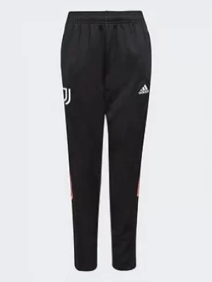 Image of adidas Juventus Tiro Training Tracksuit Bottoms, Black/Pink, Size 7-8 Years