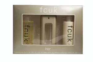 Image of French Connection UK Fcuk Her Eau de Toilette 100ml Gift Set