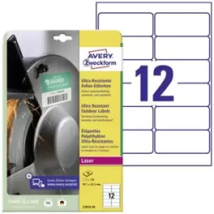 Image of Avery-Zweckform L7913-10 Labels 99.1 x 42.3mm PE film White 120 pc(s) Permanent All-purpose labels