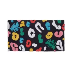 Image of Joules Leopard Bee Bath Mat, Multi