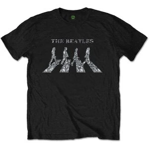 Image of The Beatles - Crossing Mens Medium T-Shirt - Black