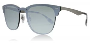 Image of Ray-Ban Blaze Sunglasses Silver / Green 042/30 41mm