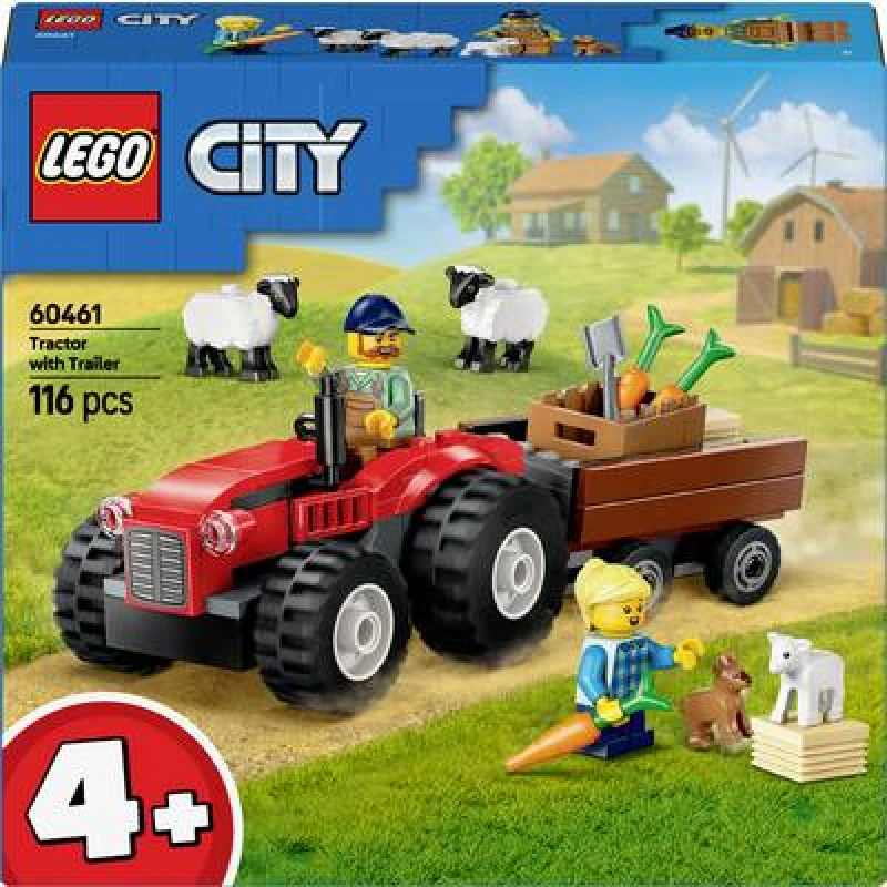 Image of Lego City LEGO City Red Farm Tractor Male VI54601