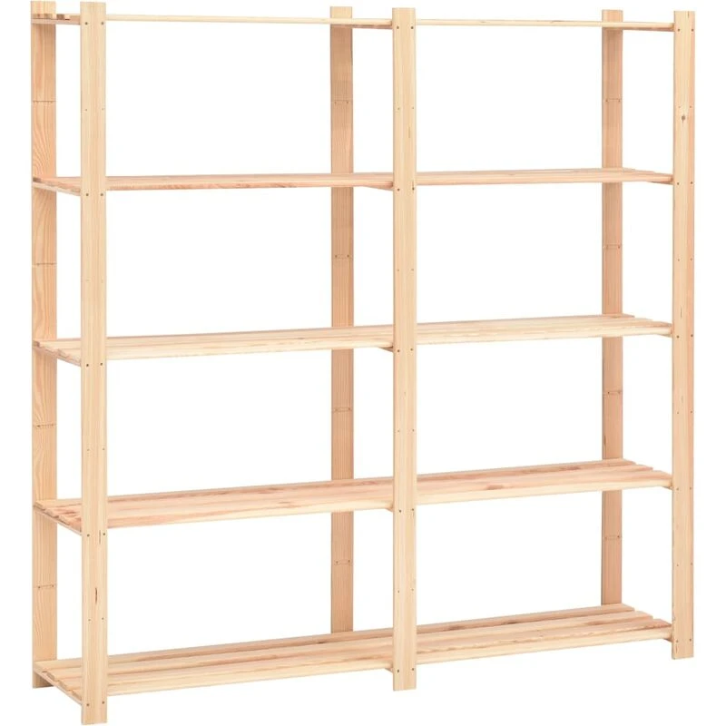 Image of VIDAXL Vidaxl - 5-Tier Storage Rack 170x38x170cm Solid Pinewood 500kg 8719883735443